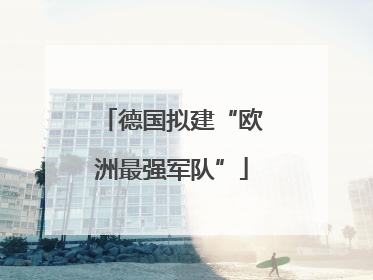 德国拟建“欧洲最强军队”