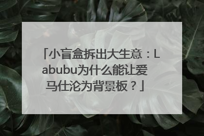 小盲盒拆出大生意：Labubu为什么能让爱马仕沦为背景板？