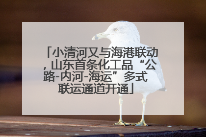 小清河又与海港联动，山东首条化工品“公路-内河-海运”多式联运通道开通