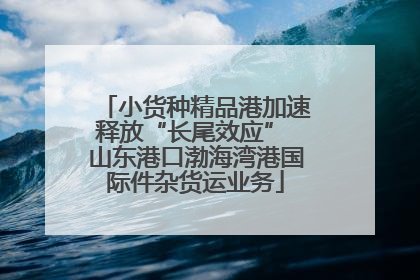 小货种精品港加速释放“长尾效应” 山东港口渤海湾港国际件杂货运业务