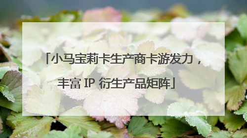 小马宝莉卡生产商卡游发力，丰富 IP 衍生产品矩阵