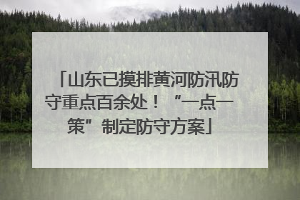 山东已摸排黄河防汛防守重点百余处！“一点一策”制定防守方案