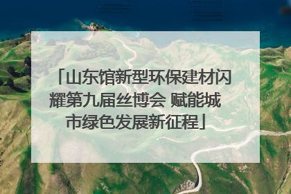 山东馆新型环保建材闪耀第九届丝博会 赋能城市绿色发展新征程