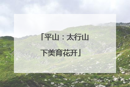 平山：太行山下美育花开