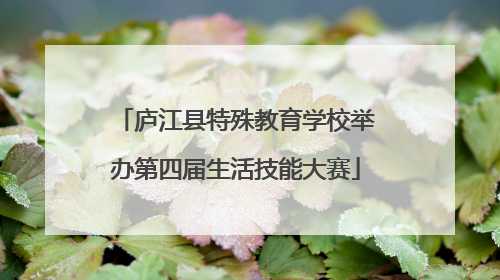 庐江县特殊教育学校举办第四届生活技能大赛