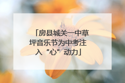 房县城关一中草坪音乐节为中考注入“心”动力