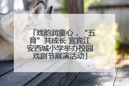 戏韵润童心，“五育”共成长 宜宾江安西城小学举办校园戏剧节展演活动