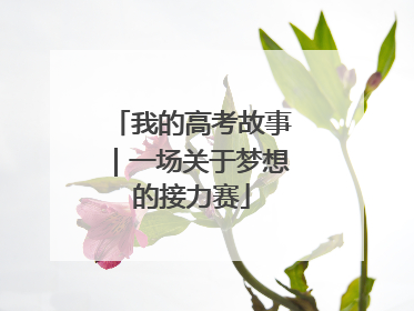 我的高考故事｜一场关于梦想的接力赛