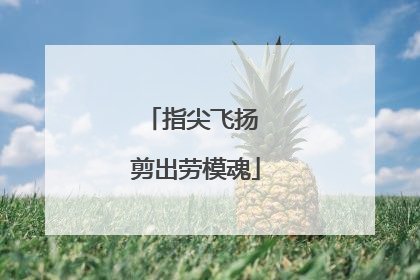 指尖飞扬 剪出劳模魂
