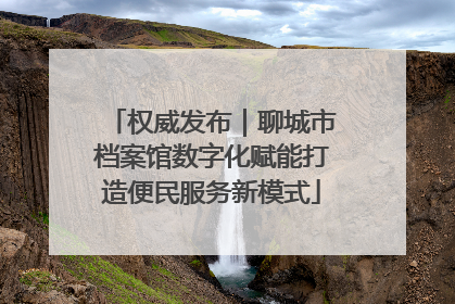权威发布｜聊城市档案馆数字化赋能打造便民服务新模式