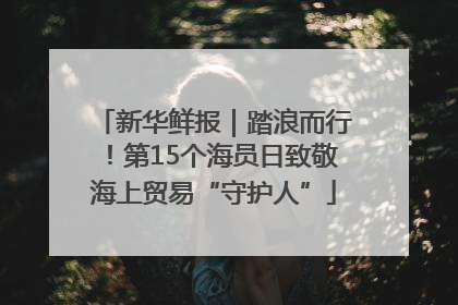 新华鲜报｜踏浪而行！第15个海员日致敬海上贸易“守护人”