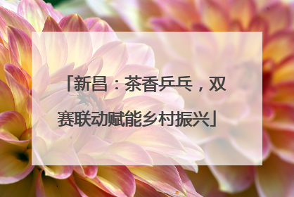 新昌：茶香乒乓，双赛联动赋能乡村振兴