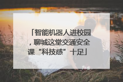 智能机器人进校园，聊城这堂交通安全课“科技感”十足