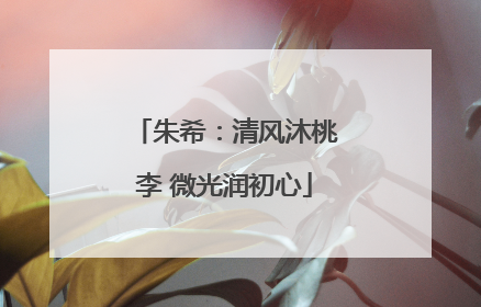 朱希：清风沐桃李 微光润初心