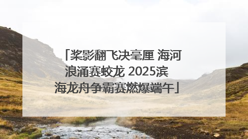 桨影翻飞决毫厘 海河浪涌赛蛟龙 2025滨海龙舟争霸赛燃爆端午