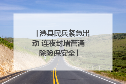 澧县民兵紧急出动 连夜封堵管涌除险保安全