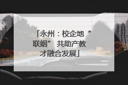 永州：校企地“联姻” 共助产教才融合发展