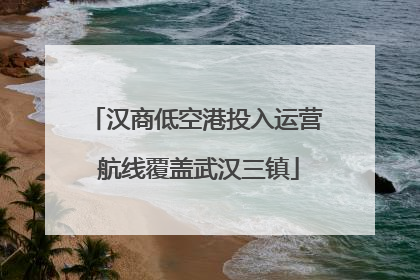 汉商低空港投入运营 航线覆盖武汉三镇