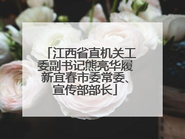 江西省直机关工委副书记熊亮华履新宜春市委常委、宣传部部长