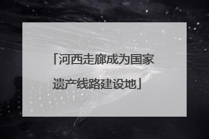 河西走廊成为国家遗产线路建设地