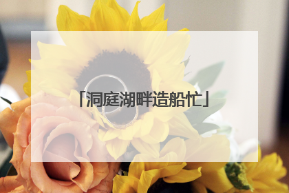 洞庭湖畔造船忙