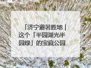 济宁避暑胜地｜这个「半园湖光半园绿」的宝藏公园藏不住了！