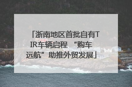 浙南地区首批自有TIR车辆启程 “购车远航”助推外贸发展
