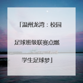 温州龙湾：校园足球班级联赛点燃学生足球梦