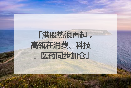 港股热浪再起，高瓴在消费、科技、医药同步加仓