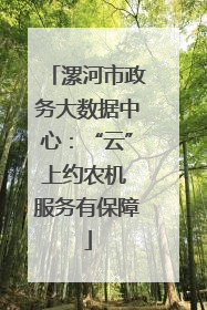 漯河市政务大数据中心：“云”上约农机 服务有保障