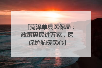 菏泽单县医保局：政策惠民进万家，医保护航暖民心