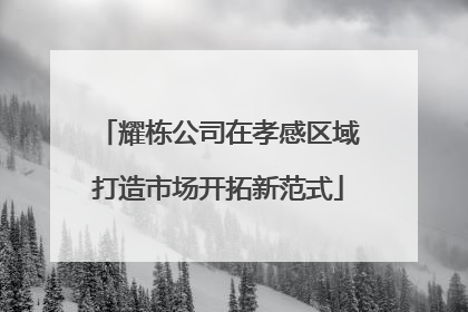 耀栋公司在孝感区域打造市场开拓新范式