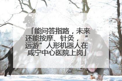 能问答指路，未来还能按摩、针灸，“远游”人形机器人在咸宁中心医院上岗