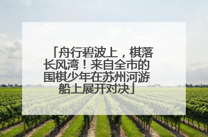 舟行碧波上，棋落长风湾！来自全市的围棋少年在苏州河游船上展开对决