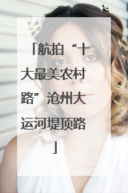 航拍“十大最美农村路”沧州大运河堤顶路