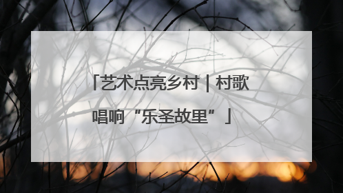 艺术点亮乡村｜村歌唱响“乐圣故里”