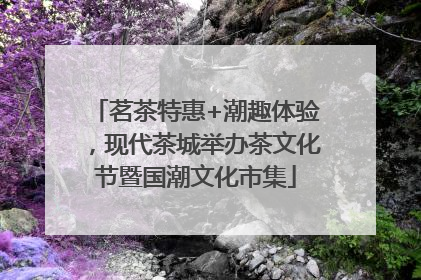 茗茶特惠+潮趣体验，现代茶城举办茶文化节暨国潮文化市集