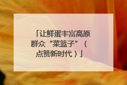 让鲜蛋丰富高原群众“菜篮子”（点赞新时代）