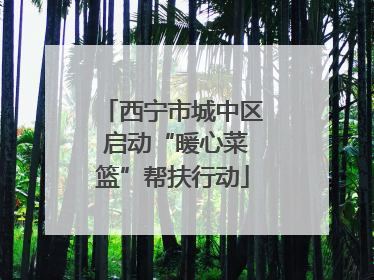 西宁市城中区 启动“暖心菜篮”帮扶行动