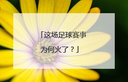 这场足球赛事为何火了？
