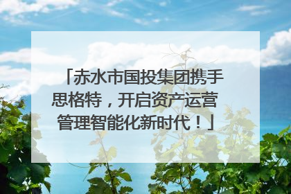 赤水市国投集团携手思格特，开启资产运营管理智能化新时代！