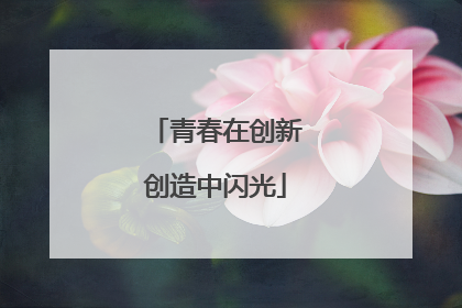 青春在创新创造中闪光