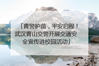 青警护苗,平安启程!武汉青山交警开展交通安全宣传进校园活动