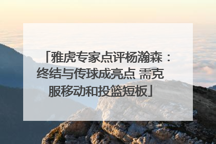 雅虎专家点评杨瀚森：终结与传球成亮点 需克服移动和投篮短板