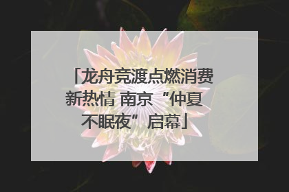 龙舟竞渡点燃消费新热情 南京“仲夏不眠夜”启幕