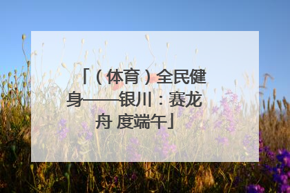 （体育）全民健身——银川：赛龙舟 度端午