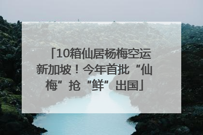 10箱仙居杨梅空运新加坡！今年首批“仙梅”抢“鲜”出国