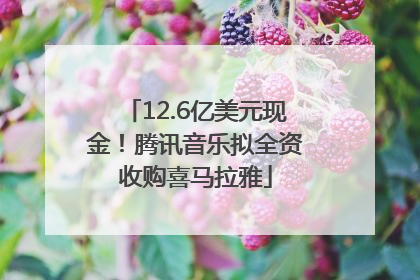 12.6亿美元现金！腾讯音乐拟全资收购喜马拉雅