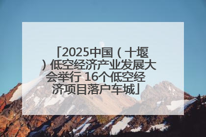 2025中国（十堰）低空经济产业发展大会举行 16个低空经济项目落户车城