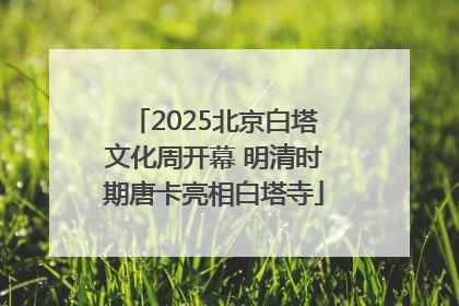 2025北京白塔文化周开幕 明清时期唐卡亮相白塔寺
